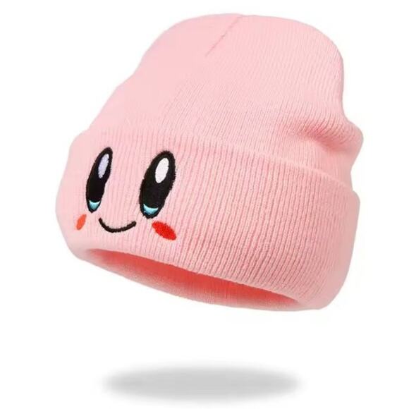 Kirby Beanie Hat Nintendo Retro Vintage Gamer Winter Birthday Christmas Gift - Picture 1 of 6